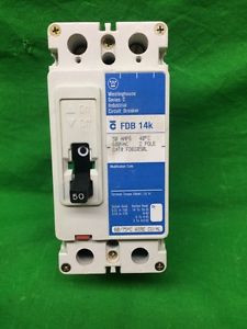 Westinghouse Industrial Circuit Breaker FDB2050L 50 amps 2 pole 600 volt
