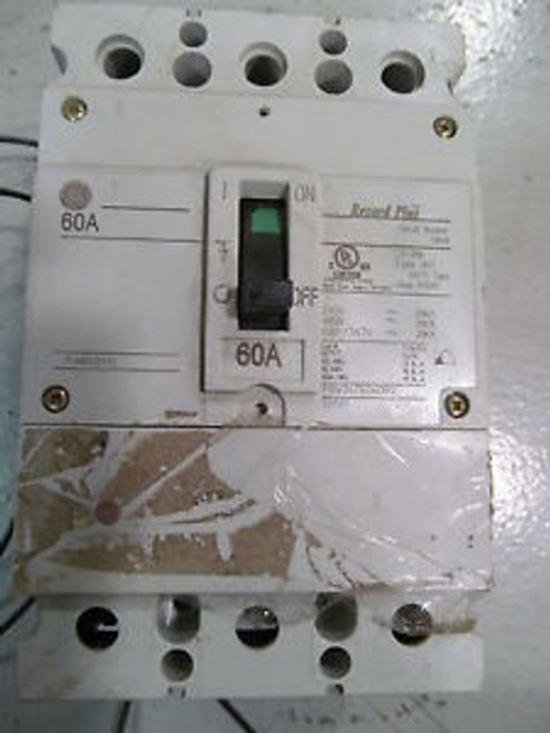 GE General Electric FBV36TE060RV Circuit Breaker 3 Pole 60 Amp