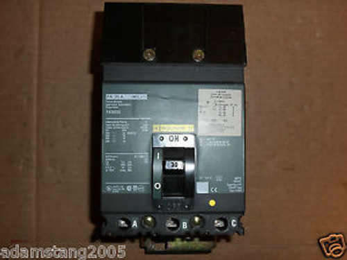 Square D FA FA36030 30 amp 3 pole 600v circuit Breaker green label