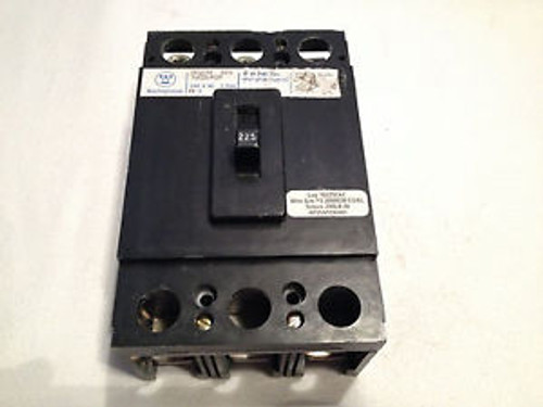 WESTINGHOUSE 225 AMP CIRCUIT BREAKER CA3225W 3 POLE 240 VAC