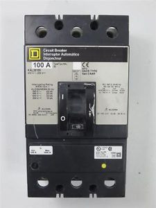 Square D KAL36100 Molded Case 3P 600 V 100 Amp Circuit Breaker