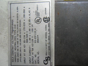 (L17) 1 USED SOLA CVS 63-23-112-4 TRANSFORMER