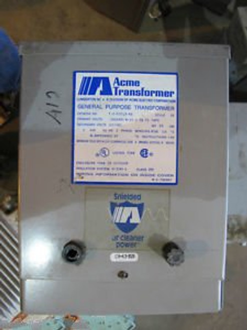 Acme 3 KVA 240/480 X 120/240 Volt General Purpose Transformer - A12