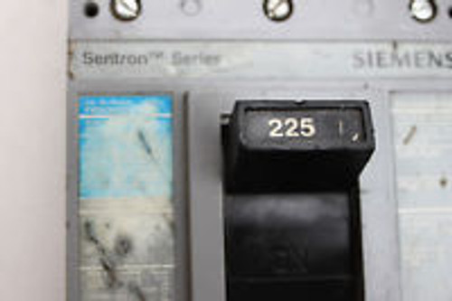 Siemens 225amp FXD63B225 Sentron FXD6-A 3pole breaker