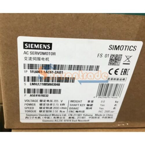 One Siemens 1Fl6061-1Ac61-2Ab1 New