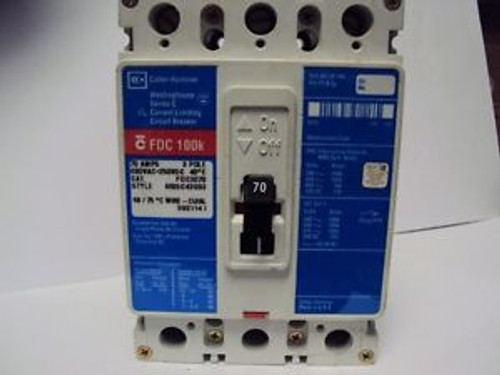 CUTLER HAMMER FDC FDC3070L 70 amp 600V 3 pole CIRCUIT BREAKER