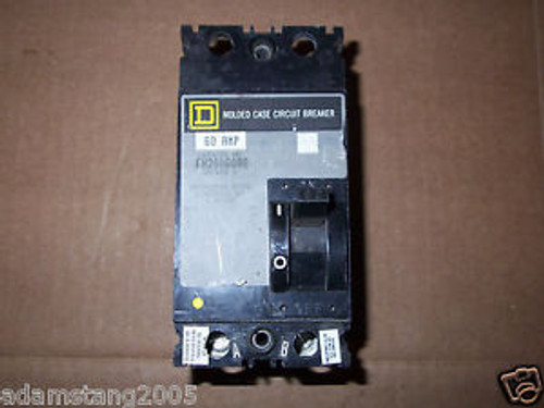 Square D FH FHL26060AB 30 amp 2 pole 600v Circuit Breaker FHL