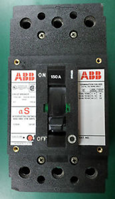 ABB QS 150 AMP RS-9707 Circuit Breaker Rated 3p 240VAC