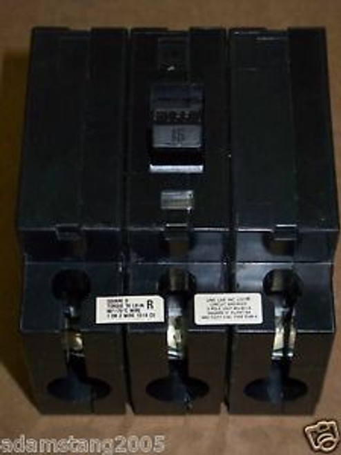 Square D EHB4 3 pole 15 amp 480y/277v 240v EHB34015 Circuit Breaker EHB