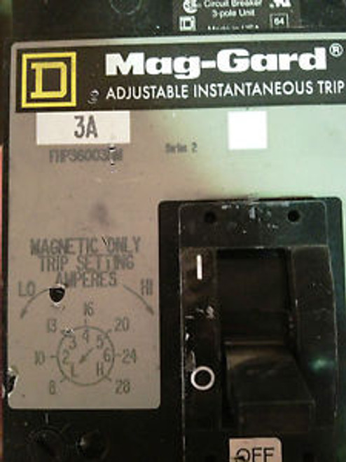 Square D FHP3600311M Molded Case Circuit Breaker 3 Amps