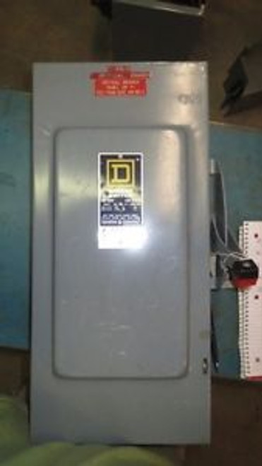 SQUARE D FUSIBLE DISCONNECT 100 AMP 600 VAC 2 POLE MODEL H363N