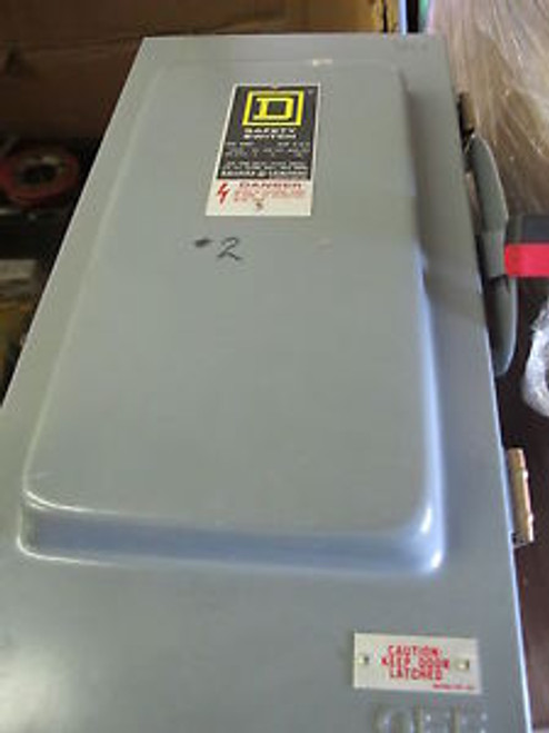 Square D H323A 100 Amp, 240 Volt, Fusible, Nema 12 Disconnect