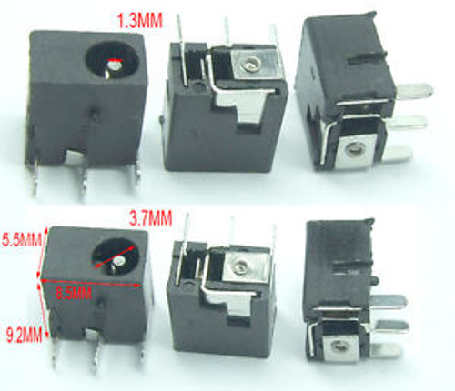 500 PCS 3.5 X 1.3MM DC Charger socket Female jack PCB Power Plug soldering