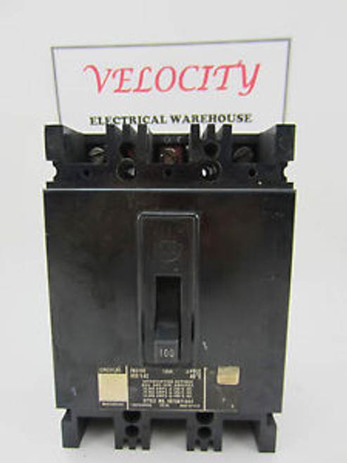 WESTINGHOUSE FB3100 3 Pole 100 Amp 600 Volt Circuit Breaker