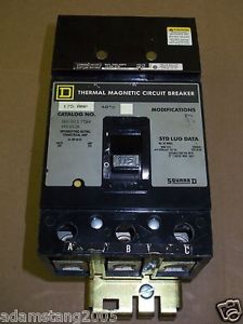 Square D Q2 3 pole 175 amp 240v 22k Q232175H Circuit Breaker