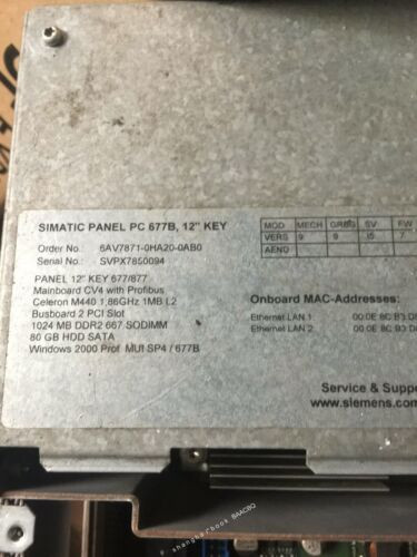 1Pcs Used Working 6Av7871-0Ha20-0Ab0