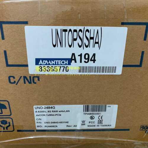 New Uno-2484G Uno-2484G-6531Ae I5-6300U,8G Ram W/4Xlan,4Xcom,1Xmini-Pcle By Dhl