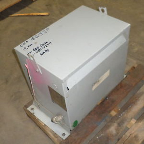 REX MANUFACTURING TRANSFACTOR 15KVA, 600 TO 480/277VAC TRANSFORMER BC15JP