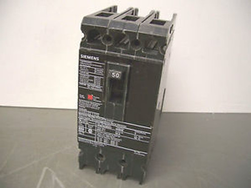 SIEMENS CIRCUIT BREAKER CATHHED63B050 50A/600V/3POLE