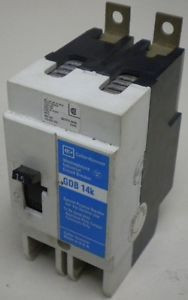 WESTINGHOUSE GDB2015 CUTLER HAMMER 277 / 480 VAC 15 Amp 2 Pole CIRCUIT BREAKER