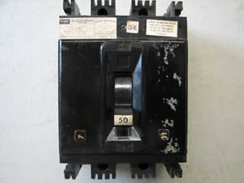 FPE Federal Pacific NEF431050 50 Amp 3 Pole 480Vac Type NEF Circuit Breaker