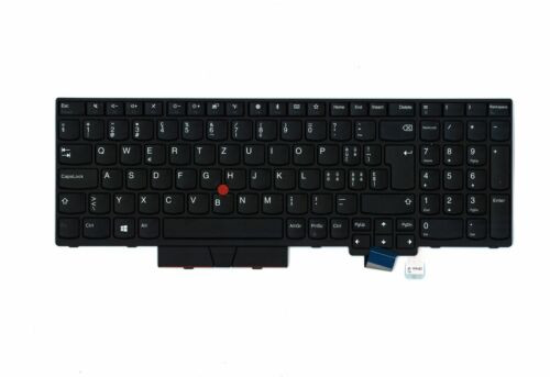 Genuine Lenovo Thinkpad T580 P52S Keyboard Swiss Black 01Hx205 01Hx165