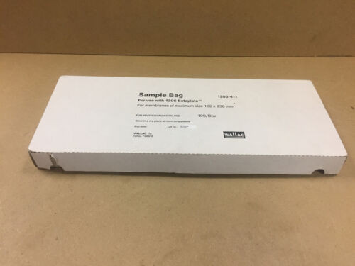 Wallac Sample Bag For Use W/1205 Betaplate Membrane 1205-411 Box Of 100