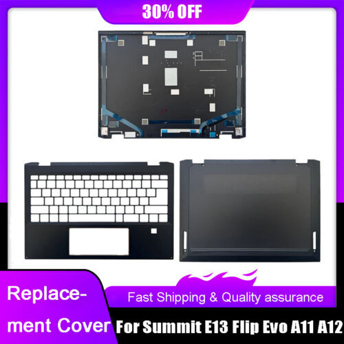 New Back Cover For Msi Summit E13 Flip Evo A11 A12 Ms-13P3 Palmrest Bottom Case