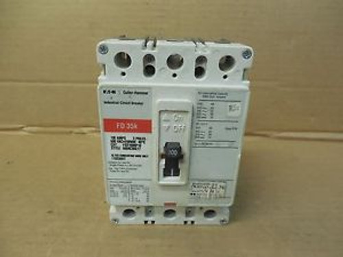 CUTLER HAMMER SHUNT BREAKER FD3100BP10 100A 100 A AMP 600Vac 250Vdc 3 POLE