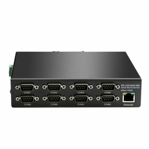 Diewu 8-Port Rs232 Rs485 Rs422 To Ethernet Tcp/Ip Converter Serial Device Server