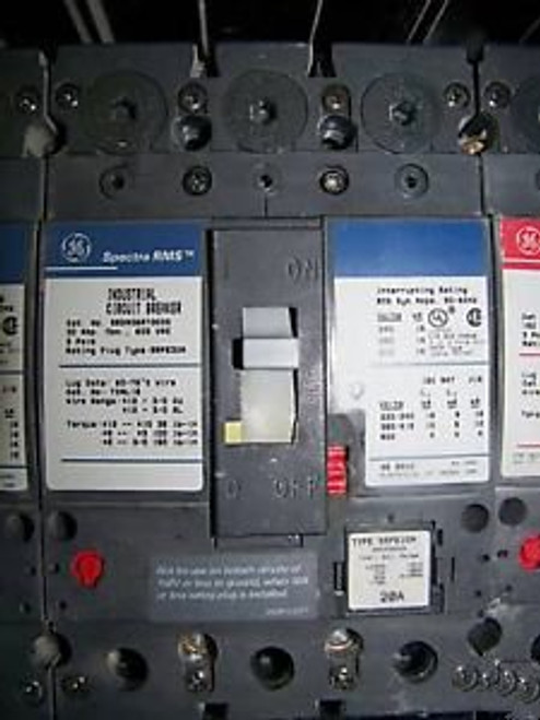 GE SEDA36AT0030 3pole 30amp 600v circuit breaker