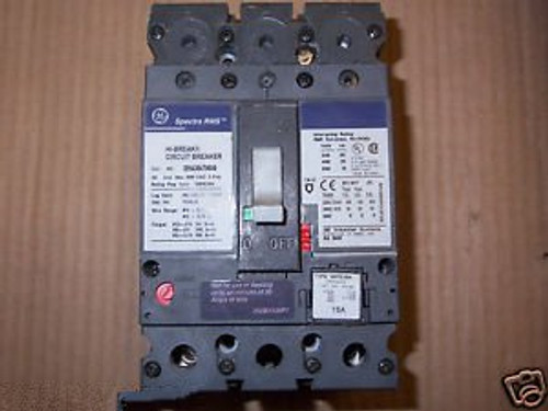 GE SEHA SEHA36AT0030 3 POLE 15 Amp TRIP Circuit Breaker