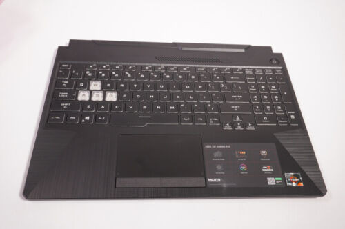 90Nr03L1-R31Ui0 Asus Us Palmrest Keyboard Black Fa506Iu-Ms73