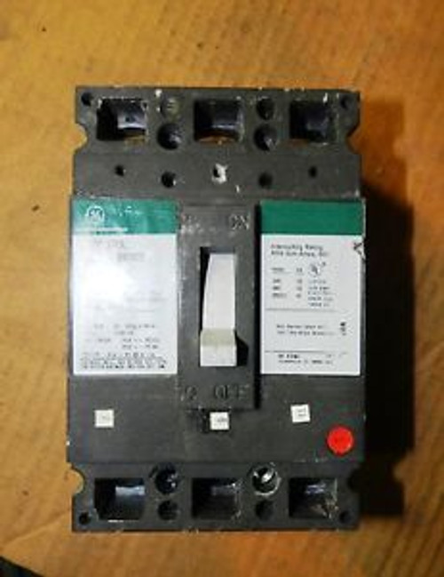 GE TED134060 60 AMP 3-Pole 480 VAC/250 VDC Circuit Breaker