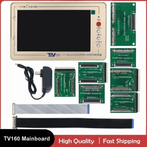 Tv160 Mainboard Tester Lcd Display Vbyone Lvds To Hdmi Converter+7 Adapter Board