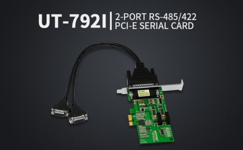 Pci Express Pcie To 2 Ports Rs485 Rs422 Serial Card Db9 Port Optical Isolation