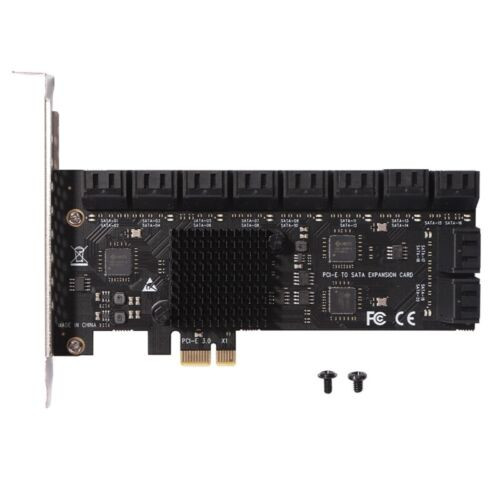 Pcie1X To Sataiii 20-Port Expansion Card 6Gbps For Large Capacity Disk