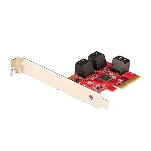 Startech.Com Sata Pcie Card - 6 Port Pcie Sata Expansion Card - 6Gbps - Low/Full