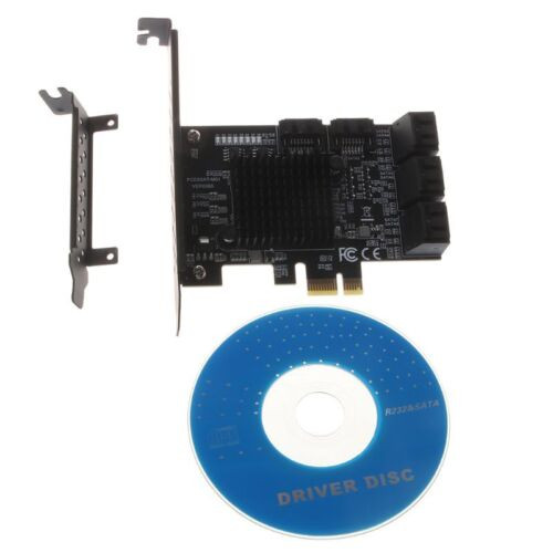 8 Ports Pcie Controller Card Pci-E Adapter W/ Low