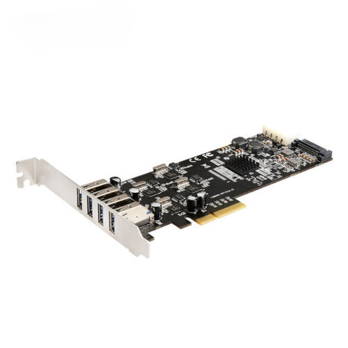 Usb 3.0 5Gbps Pcie Card Adapter 4 Port Pci Express Vision Frame Nec D720202 Chip