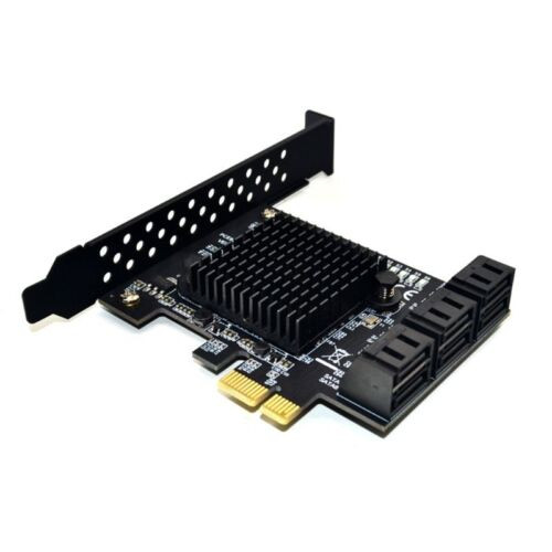 Internal 6 PortIii 6Gb/S Pci-E X1 Controller Card For Desktop Support Ssd