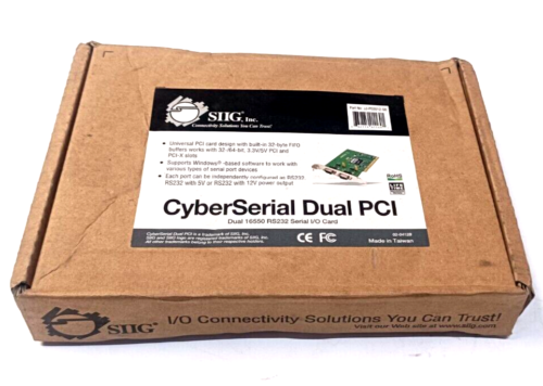 Jj-P02012-S6 Siig Cyberserial Dual Pci Rj 2-Ports Serial Adapter