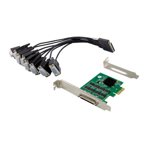 Pci-E To 8 Port Rs232 Serial Adapter Multiport SerialController Expansion Card