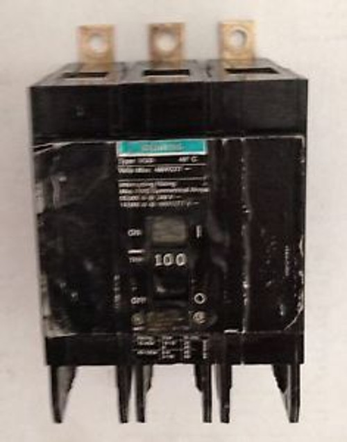 Siemens 3P 100 Amp 480V BQD Circuit Breaker BQD3100