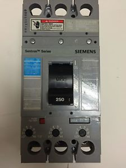 SIEMENS FXD63B250 Amperage Rating 250, Poles 3, and Voltage Rating 600