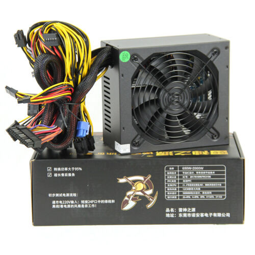 New 2000W Modular Power Supply Psu 8 Graphics Gpu 24Pin / 4+4Pin Us