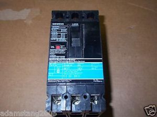 Siemens ITE ED4 ED43B100 100 amp 3 pole 480v Circuit Breaker black label