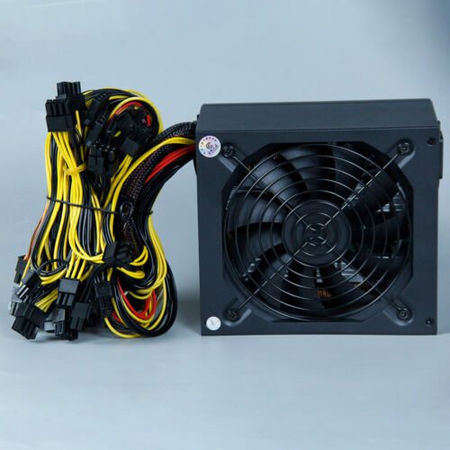 1Pcs Mining Power Supply 8 Gpu Psu 110-240V Rig Miner 1800W Usa