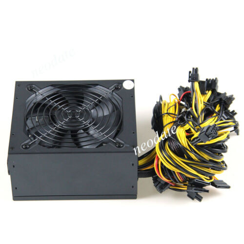 8 Gpu Mining Power Supply 1800W Psu Miner Supports For 8 Graphics Cards New Us