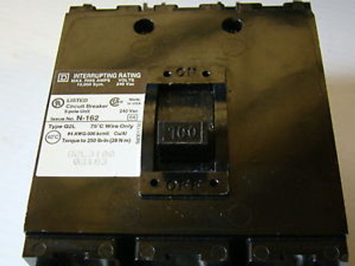 Square D 100 amp 3 pole Q2L3100 240 VAC